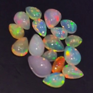 336ชิ้นโอปอลเอธิโอเปียธรรมชาติ6x4มม. 7x5มม. 8x6มม. 9x7มม. 10x8มม. ลูกแพร์รูปไข่ Cabochon 225 CTS มาก Iroc ขายอัญมณี CAB เรา $203 - Product Image 2