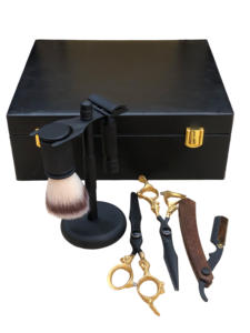 Kit de brosse à raser pour homme de haute qualité, durable, comprend un support à raser en alliage, un bol à savon noir, une brosse à raser en nylon - Product Image 2