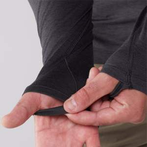 Chemises thermiques à couche de base pour hommes, chaudes et confortables, en coton de soie avec fermeture à glissière pour les activités de plein air par temps froid - Product Image 3