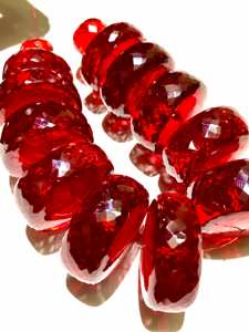 Natural Red <b>Garnet</b> Gemstone Round Faceted Beads IGI Certified 20 Carat Dark Red Necklace for Special Occasions - Product Image 5