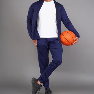 Chándales de invierno de talla grande para hombre de algodón 100%, diseño personalizado, patrón sólido transpirable, etiqueta privada de alta calidad, venta al por mayor - Product Image 2