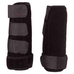 Bottes de brossage pour chevaux de qualité supérieure, fabriquées sur mesure au Pakistan, rembourrage absorbant les chocs, protection complète des tendons et des jarrets, confort - Product Image 4