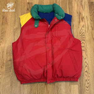 Conceptions OEM personnalisées gilet bouffant décontracté pour hommes 100% polyester rempli vêtements d'extérieur d'hiver Streetwear chaud multicolore veste à bulles - Product Image 1