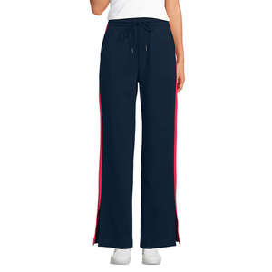 Pantalones de rayas laterales de pierna recta para mujer de calidad exportada hechos con algodón, ropa de moda elegante de Bangladesh al por mayor - Product Image 3