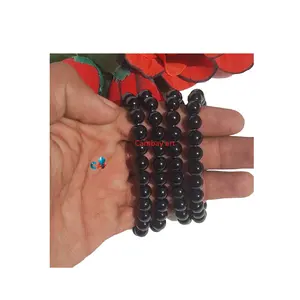 新款黑色黑曜石手镯，用于礼品订婚和派对服装，批发价从印度购买