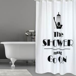 MSV "Prem. Tenda da doccia in poliestere bianca, 180 x 200 cm - Product Image 2