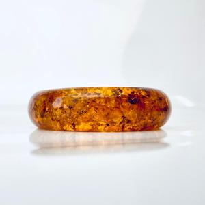 Bracelet rigide en ambre naturel cognac, bracelet en ambre doré, bracelet en ambre cognac, bracelet rigide - Product Image 3