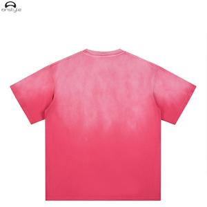 T-shirt décontracté pour homme en jersey uni 100% polyester Impression numérique Logo avant Teinture unie Écologique Respirant Manches courtes - Product Image 2