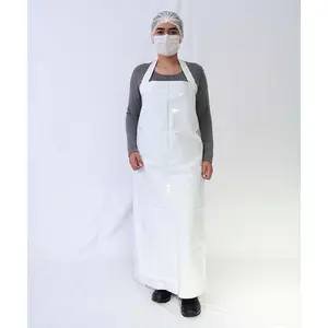 WHITE POLYURETHANE APRON 90CM X120CM FOR CIRURGIAL PROCEDURES