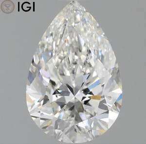 Forever Brilliant 1,50 Carat Lab Grown CVD Diamond Pear Cut 9,60 MM F Color Clarity VVS2 IGI/Anillo solitario certificado - Product Image 1