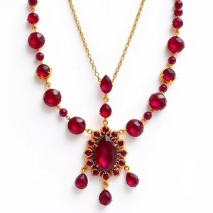 Vente chaude Fine Jewelry Lab Grown Ruby Collier S925 Collier en argent sterling pour les femmes - Product Image 4