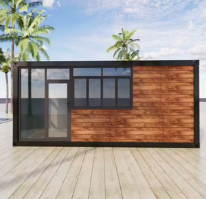 Casa Container Prefabbricata da 20 Piedi, Aspetto Simil-Legno, Pannello Sandwich in Acciaio Durevole, Ufficio/Negozio/Hotel Smontabile, Facile da Spedire - Product Image 3