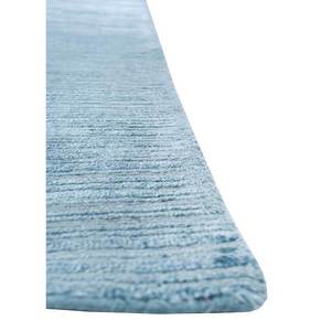 Alfombra de Lana y Viscosa Tejida a Mano con Patrón Abstracto Azul Sólido de 10 mm para el Hogar, Pasillo, Dormitorio para Adolescentes - Modelo Siwv-21 - Product Image 4