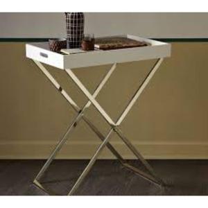 Bandeja de servicio de metal de Diseño Artesanal de primera calidad con soporte de una sola pieza con la mejor calidad y diseño a muy buen precio - Product Image 3