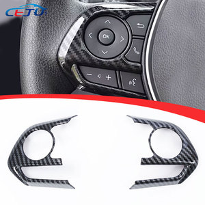 ABS Carbon Look kit interni auto copri volante per Toyota Camry 2018-2024 <span class=keywords><strong>Suzuki</strong></span> Swace Corolla 2019 2022 a croce - Product Image 1