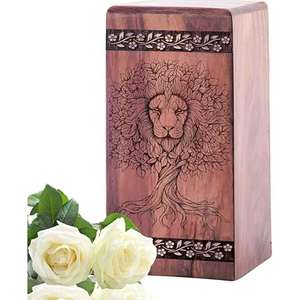 Wholesale Factory Direct Walnut Urn <b>for</b> Human <b>Ashes</b> <b>Casket</b> Wooden Urn Funeral Handcrafted Souvenir Urn with Bag <b>for</b> Storage - Product Image 2