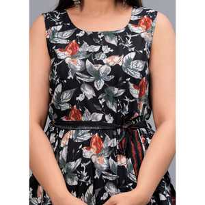 <b>Black</b> & Grey Sleeveless Asymmetric Hem Maxi <b>Cocktail</b> <b>Dress</b> - Product Image 1