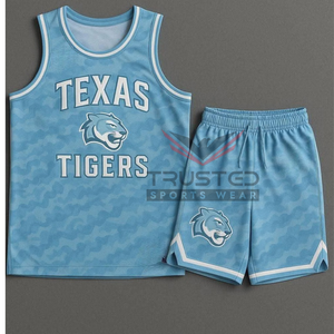 ชุดยูนิฟอร์มบาสเก็ตบอลแบบสปอร์ตแห้งเร็วระบายอากาศได้ดี ดีไซน์ล่าสุดปี 2025  ขนาดใหญ่พิเศษ คุณภาพพรีเมียม พร้อมสกรีนโลโก้ของคุณเอง - Product Image 5