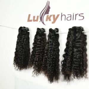 Vietnamita Premium Grade 100% Alta calidad Superventas 30 pulgadas Trama duradera Rizado Crudo Virgen Cutícula Alineada Cabello humano negro - Product Image 4