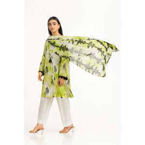 Traje de Verano Verde Estampado para Mujer, Elegante y Moderno, Estilo Oficina, Largo hasta la Rodilla, Talla XS, Personalizable para Fiestas Diurnas, OEM/ODM Disponible - Product Image 5