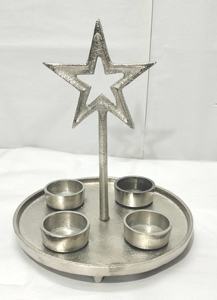 Farol de Acero Inoxidable Hecho a Mano, Ecológico, para Decoración del Hogar, Diseño Navideño Francés Simple de Columna Romana - Product Image 5