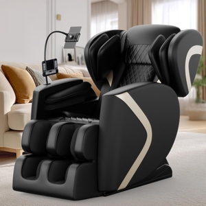 Fauteuil de massage complet, fauteuil de massage Shiatsu à gravité zéro, fauteuil inclinable, rouleaux de massage améliorés, chauffage, airbags, rouleaux de massage pour les pieds, corps entier - Product Image 2