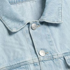 Chaqueta Vaquera de Mezclilla para Hombre, Estilo Personalizado, Color Personalizado, Cierre de Botones, Cuello Clásico, Ropa Casual de Calle, Prenda Exterior de Invierno de Alta Calidad - Product Image 4