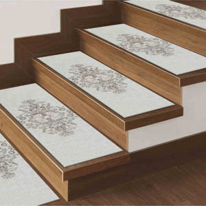 Modern Printed Rug, Gray & Beige Medallion, Personalized, Non-Slip,Goblen - Product Image 3