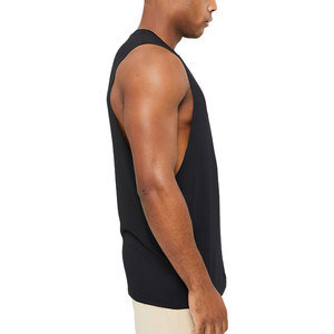 OEM Custom logo <b>Mens</b> Muscle Fit Sleeveless t Shirt Workout Sports Gym <b>Vest</b> Bodybuilding <b>Stringer</b> Tank Top - Product Image 3