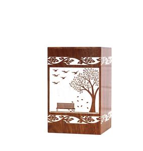 Urnas de madera para cremación de cenizas humanas hechas a mano para adultos urnas de palisandro para cenizas grandes - Product Image 1