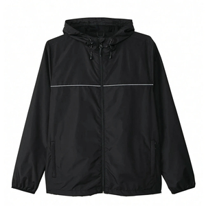 New Design Men's Stand Collar Windbreaker <b>Jacket</b> Windproof Breathable <b>Reversible</b> Thick Canvas Polyester Winter Windbreaker - Product Image 1