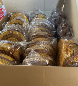 กระเป๋าหวายทรงกลมเป็นมิตรกับสิ่งแวดล้อมมีสไตล์กระเป๋าทำด้วยมือจากหวายเวียดนามธรรมชาติ - Product Image 3