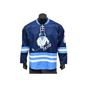 Ensemble de chaussettes et de maillot de hockey sur glace personnalisé, sublimation frontale, respirant, 100% polyester, unisexe adulte, fabricant OEM IRSA SPORTS - Product Image 1