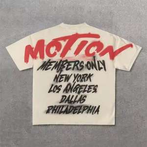 Factory Cropped Boxy Fit Heavy Weight 360gsm Camiseta de algodón para hombre Camiseta informal de gran tamaño Camisetas personalizadas para hombre/Stock. - Product Image 1