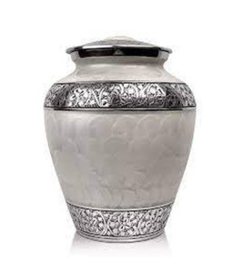 Urna de cremación hecha a mano de diseño moderno para adultos, hermosos suministros funerarios de entierro de latón conmemorativo para cenizas - Product Image 3