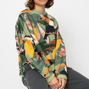 Sweat-shirt à manches longues personnalisé pour femmes Sweatshirts lourds 100% pulls en coton de haute qualité prix d'usine Sweat-shirt - Product Image 1