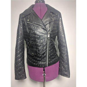 Vente en gros Veste en cuir PU de haute qualité en peau de mouton pour femmes Veste d'automne finie à la mode - Product Image 1