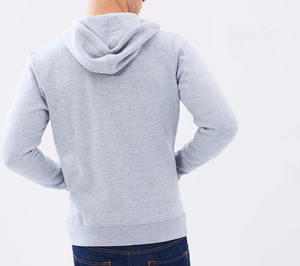 Sudadera con capucha unisex de algodón grueso para invierno, con cremallera completa, cálida y pesada, personalizada al por mayor para hombre - Product Image 4