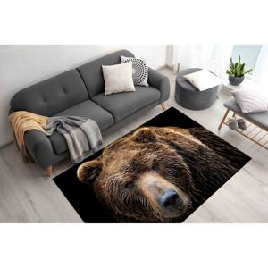 Alfombra de Oso Pardo: Alfombra Antideslizante con Diseño de Animal para Sala de Estar o Escaleras, Alfombra Suave No Tejida - Product Image 2