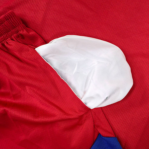 Conjunto de uniforme juvenil de malla de poliéster rojo de diseño personalizado de fábrica, camiseta de baloncesto para uniforme de baloncesto deportivo - Product Image 5