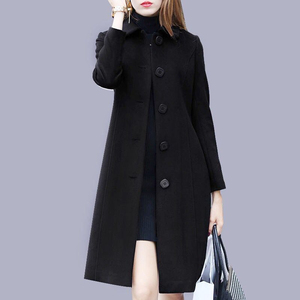 Wholesale New Winter Women's Fashion Warm Breathable Waterproof Casual Long Slim Windbreaker Jacket Topcoat for Sale - Product Image 4