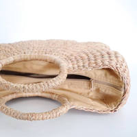 Vietnam kualitas tinggi pilihan terbaik Portable Handwoven kecil kotak rotan alam pegangan atas tas tangan dengan serut rotan keranjang tas