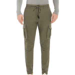 Pantalones Cargo de Punto de Color Sólido Personalizados para Hombre, Ropa Casual, Servicio OEM, Secado Rápido, Transpirables, Ligeros, con Múltiples Bolsillos - Product Image 2