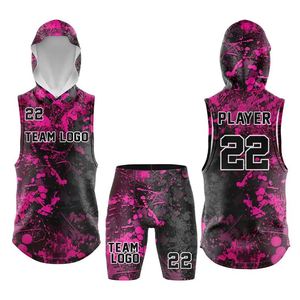 Ensemble de vêtements d'équipe de football 7on7 avec logo personnalisé uniformes imprimés respirants de compression fabriqués en usine fournisseur OEM - Product Image 5