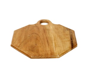 Planche à découper ronde en bois d'acacia de cuisine avec poignée pour comptoir de viande planche à pain planche à découper en bois d'acacia de couleur naturelle - Product Image 1