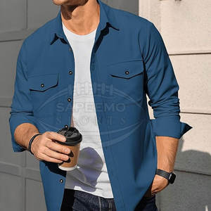 Chemises décontractées pour hommes, respirantes, tendance, style oversize, 100% coton, confort quotidien - Product Image 3