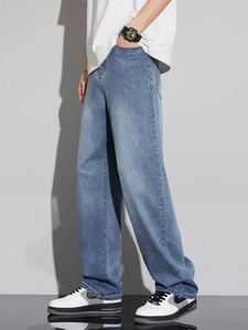 กางเกงยีนส์ผ้ายืดสำหรับผู้ชายออกแบบได้ตามต้องการมีซิปสไตล์ฮิปฮอปแนวสตรีทฮิปฮอปแนวสตรีท3D เข้ม - Product Image 2