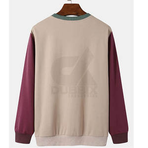 Usine prix de gros vêtements pour hommes sweat-shirt bas quantité minimale de commande léger coton mélangé tissu meilleur prix sweat-shirt pour hommes - Product Image 2