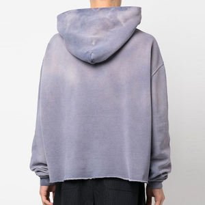 Fabrication pakistanaise de sweats à capuche lavés à l'acide Basics de tenue décontractée, sweats à capuche lavés à l'acide mélangés de coton Logo personnalisé sweats à capuche lavés à l'acide - Product Image 4