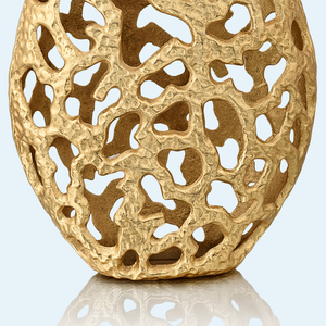 Jarrón de Coral de aluminio, jarrón de suelo de Metal hecho a mano de color antiguo para decoración de boda, jarrón de exhibición de flores de tendencia - Product Image 6